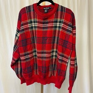 Nautica Plaid Sweater - L
